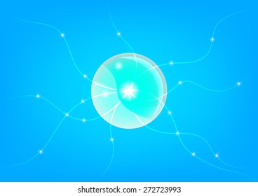 Object of Nanotechnology concept, vector illustration
