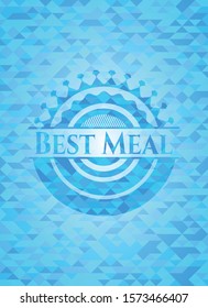 [object OBest Meal sky blue mosaic emblembject]