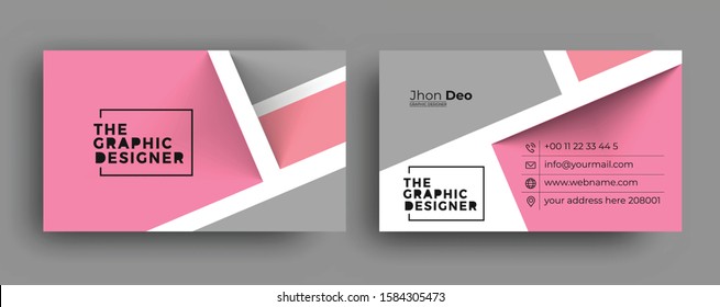 [object Object]Modern Business Card - Creative and Clean Business Card Template. 