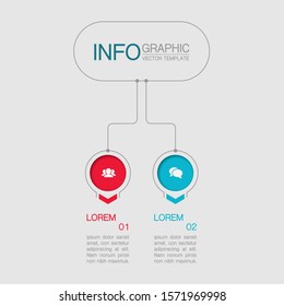 [object Object]Vector infographic diagram, template for business, presentations, web design, 2 options.