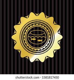 [object Ofishbowl with fish icon inside gold badgebject]