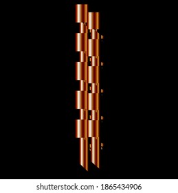 object on black background abstraction