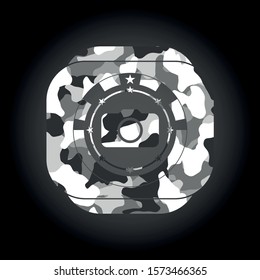 [object Ophoto camera icon on grey camouflaged texturebject]