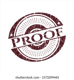 [object ORed Proof grunge sealbject]