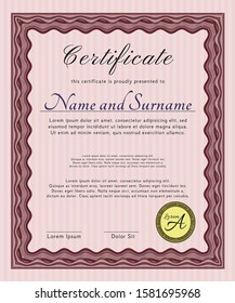 [object ORed Sample Diploma. Perfect design. Customizable, Easy to edit and change colors. Complex background. bject]