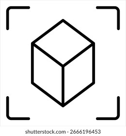 Object Outline Icon Vector Illustration
