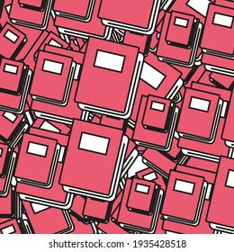 Object pattern for design background, book pattern