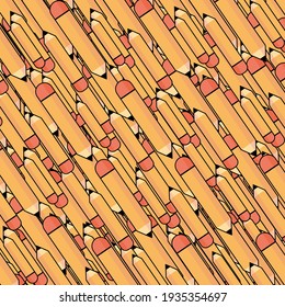 Object pattern for design background, pencil pattern