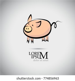 Object pink pig