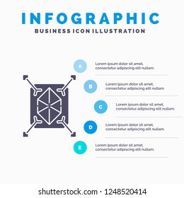 Object, prototyping, rapid, structure, 3d Infographics Template for Website and Presentation. GLyph Gray icon with Blue infographic style vector illustration.