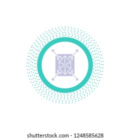 Object, prototyping, rapid, structure, 3d Glyph Icon. Vector isolated illustration