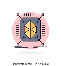 Object, prototyping, rapid, structure, 3d Flat Color Icon Vector. Vector Icon Template background
