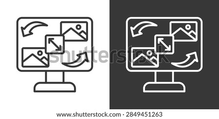 Object Replacement Icon Set Vector Collection Isolated In Black And White