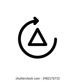 Object rotate icon with line style