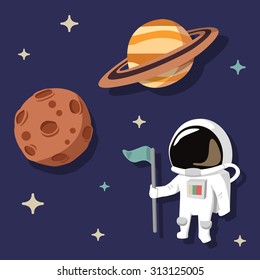 Object of Space,Spaceman,Saturn,Meteor