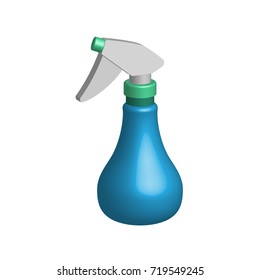 Object spray bottle in 3D, vector