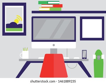 Object Vector Office Stock Vector (Royalty Free) 1461889235 | Shutterstock