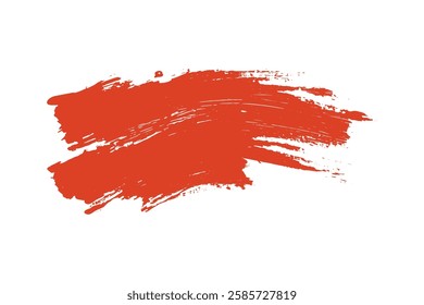 object with the word orange Vector Brush Strokes Collection EPS10 Ready File red orange paint on a white background isolated