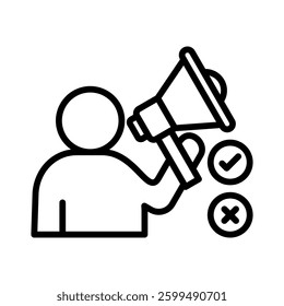 Objection Icon Element for Design