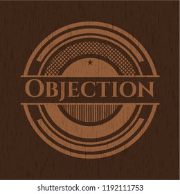 Objection wooden emblem