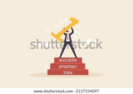 Objective for business as successful target aim results concept. Company goal achievement after precise. efficient and planned work strategy.