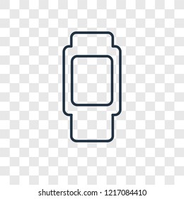 Objective concept vector linear icon isolated on transparent background, Objective concept transparency concept in outline style