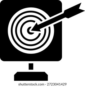 colección de icono de estilo de glifo objetivo