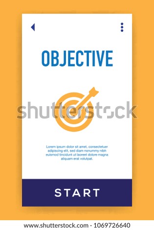 Objective Icon Concept