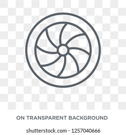 Objective icon. Objective design concept from  collection. Simple element vector illustration on transparent background.