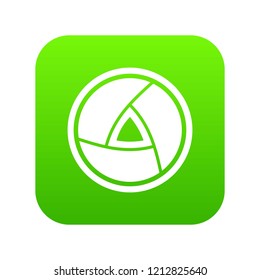  Objective icon digital green for any design isolated on white vector illustration