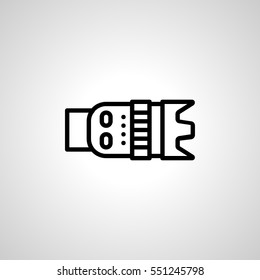 objective icon. isolated sign symbol