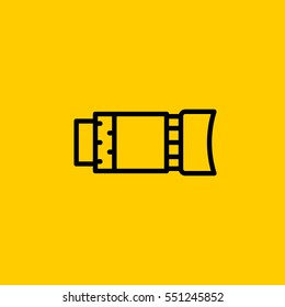 objective icon. isolated sign symbol