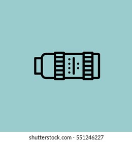 objective icon. isolated sign symbol