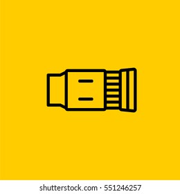 objective icon. isolated sign symbol
