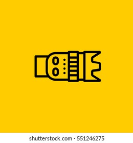 objective icon. isolated sign symbol