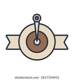objective icons isolated on White Background. Flat style design