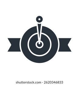 objective icons isolated on White Background. Flat style design