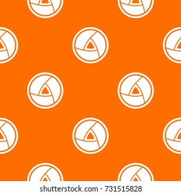  Objective pattern repeat seamless in orange color for any design. Vector geometric illustration