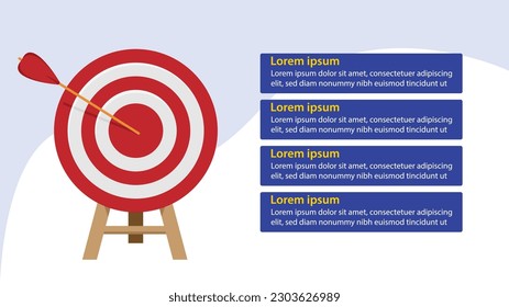 Objective slide for eLearning modules, darts