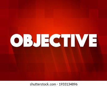 Objective text quote, concept background