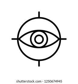 Objective vector icon
