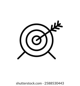 objectives icon logo sign set vector outline