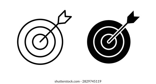Objectives icon representing goals, targets, planning, strategy, progress, and business achievement. This editable vector icon is suitable for business management, marketing, education, project planning, productivity, websites, applications, and professional presentations.