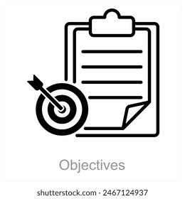 Objectives and target icon concept