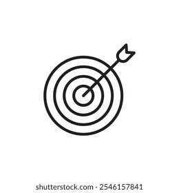 Objectives thin line vector icon