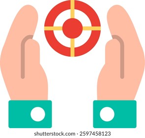 Objectivity Flat Illustration Vector Design