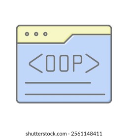 Object-Oriented Programming lineal color icon , vector, pixel perfect, illustrator file