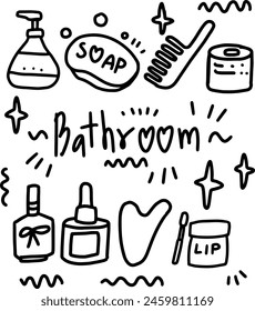 objects in the bathroom element design