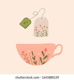 Objects for a cozy sweet home. home flowers and plants. minimalism, primitivism, abstraction. vector graphics, print, trend