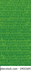Objects with fine irregularities colored with green gradation were laid out in a hierarchical manner. A background image imagining a lawn. Created with vector data.